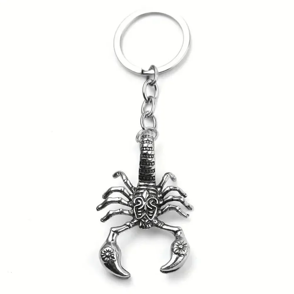 Scorpion Charm Stainless Steel Keychain Key Ring